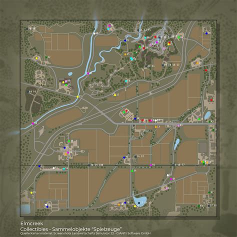 Farming Simulator 22 Collectibles Map