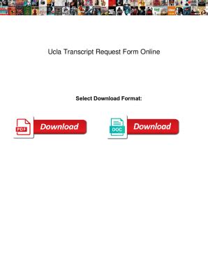 Fillable Online Ucla Transcript Request Form Online Ucla Transcript