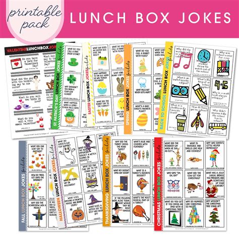 Lunch Box Jokes Printable Pack