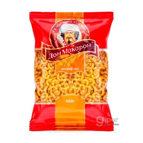 Макароны "Дон Макарон" "Рожки (гладкие)", 400 г от 0 ТМТ