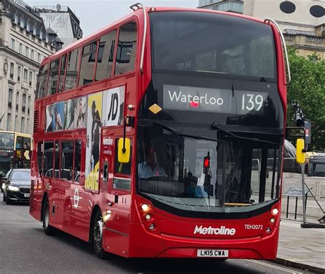 Teh2072 Lk15 Cwa Metroline Adl Enviro400h Mmc Waterloo 1 Bus Boi