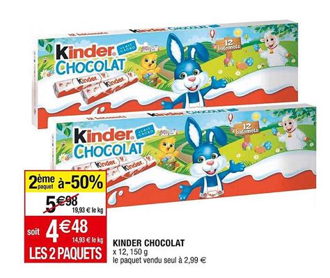 Promo Kinder Chocolat Chez Cora Icatalogue Fr