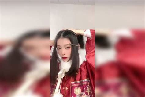 可可爱爱的汉服发型教程来了～ 汉服 汉服小姐姐可可教程发型