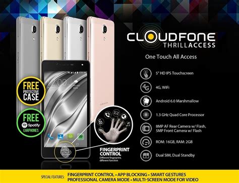 Cloudfone Thrill Access Now Available Nationwide