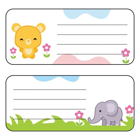 Animal Name Tags Printable - prntbl.concejomunicipaldechinu.gov.co