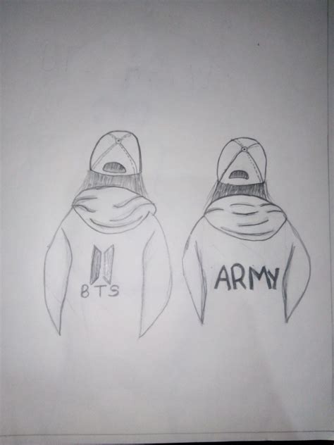 Bts best friend Army drawing | Army drawing, Art drawings simple, Drawings