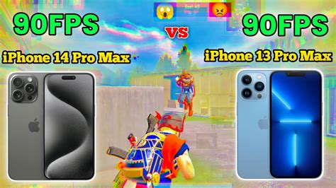 Iphone 14 Pro Max Vs Iphone 13 Pro Max Bgmi Test 90fps Vs 90fps 1v1