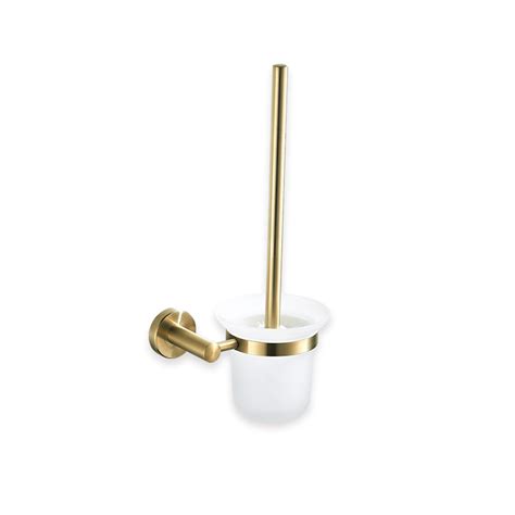 Trendy Taps Premium Brushed Wall Mounted Brushed Gold Toilet Brush