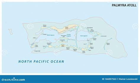 Map of the Palmyra Atoll an Unorganized Territory of the United States ...