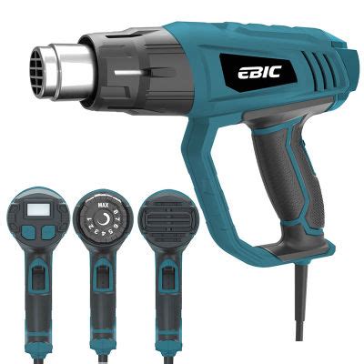 Ebic High Precision Hot Air Gun Variable Temperature Control W Air Heat Gun Heavy Duty With