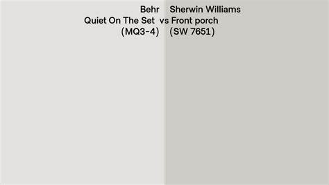 Behr Quiet On The Set Mq Vs Sherwin Williams Front Porch Sw