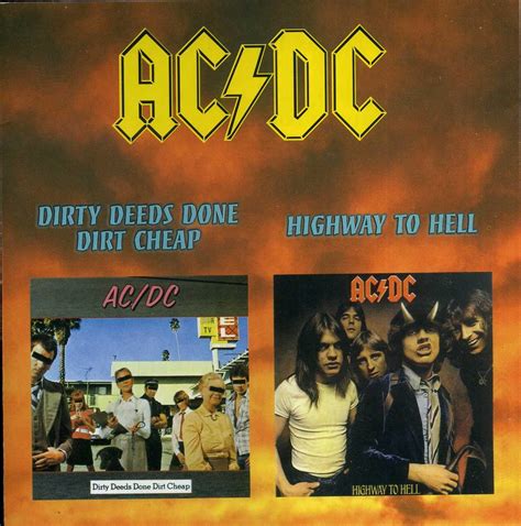 Ac Dc Dirty Deeds Done Dirt Cheap Highway To Hell Import By Ac Dc