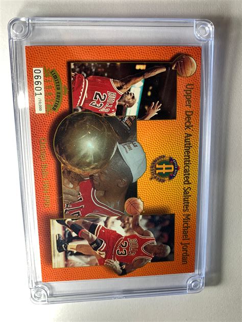 Limited Edition Upper Deck Michael Jordan Upper Deck Authenticated