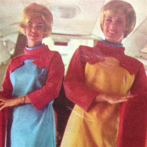 Braniff International Stewardess Uniforms Designed By Emilio Pucci