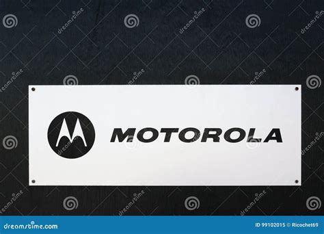 Logotipo De Motorola En Una Puerta Imagen Editorial Imagen De Datos