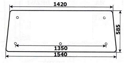 Agtech Szyba Tylna Podnoszenia Zetor Rozst Mm