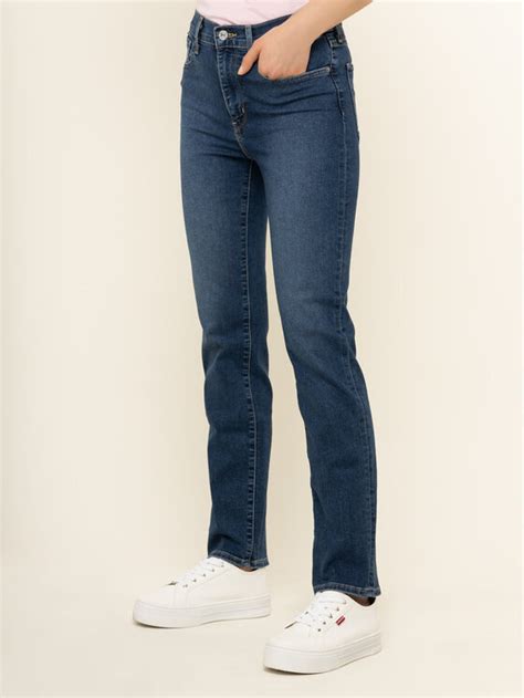 Levi S Jean 724 High Waisted 18883 0046 Bleu Marine Regular Fit