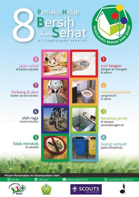 Poster Perilaku Hidup Bersih Dan Sehat Di Sekolah Artofit