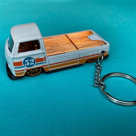 Volkswagen T Pickup Hot Wheels Car Keychain Keyring Etsy