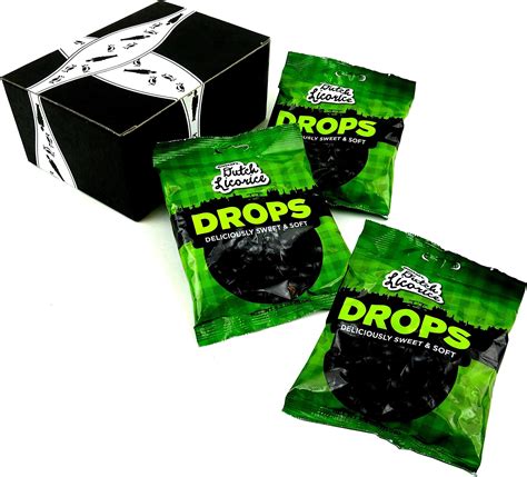 Gustafs Black Licorice Drops 52 Oz Bags In A Blacktie