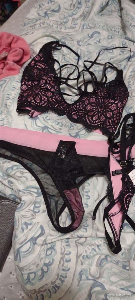 Cut Out Lace Garter Lingerie Set