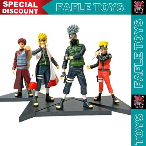 Jual Action Figure Naruto Set Gaara Kakashi Minato Naruto Figure