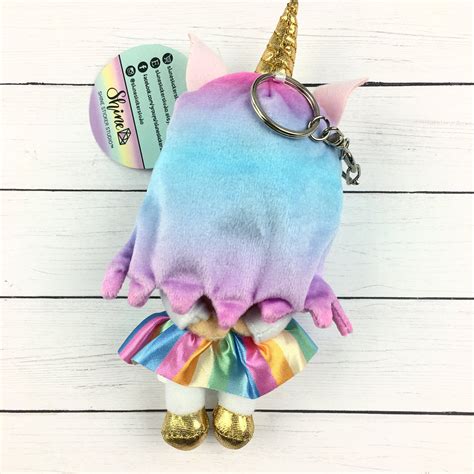 Luna Unicorn Plushie Keychain – Shine Sticker Studio