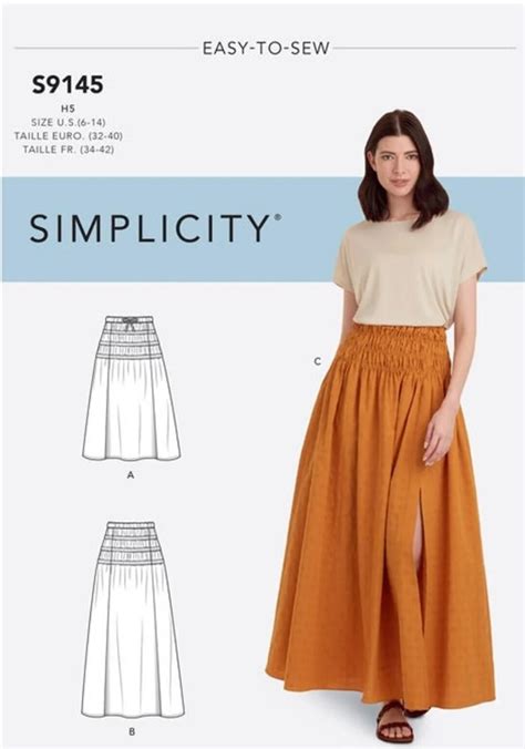 Newuncut Simplicity Misses Skirt Pattern S9145 Etsy