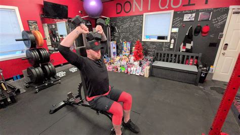 Overhead Press Seated Dumbbell Scott Press Youtube