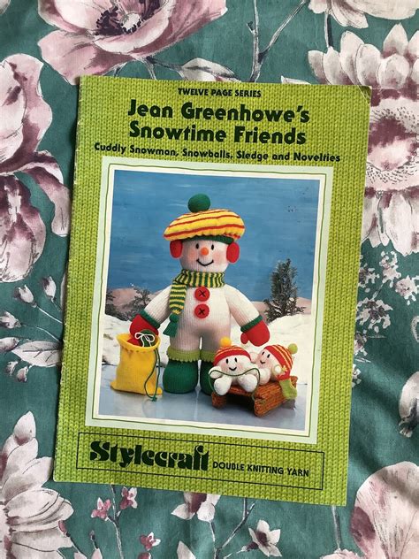 Rare Vintage Jean Greenhowe Snowtime Friends Cuddly Etsy