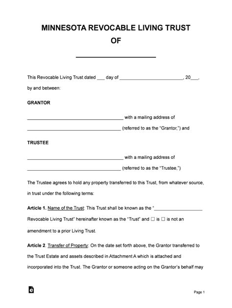 Revocable Living Trusts Everything You Need To Know Form Fill Out And