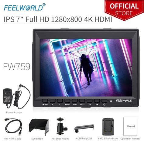 Feelworld Monitor De Campo Para C Mara Dslr Fw Pulgadas K Hdmi