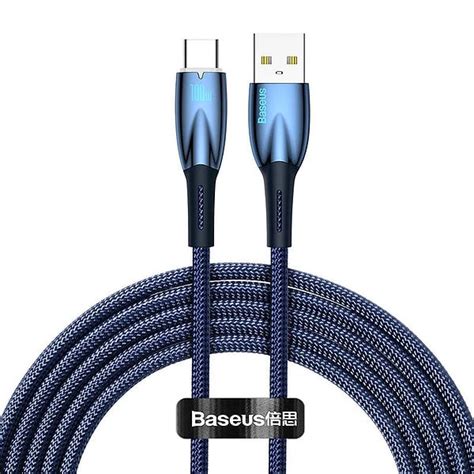 Usb Cable For Usb C Baseus Glimmer Series W M Blue Mistores Sk