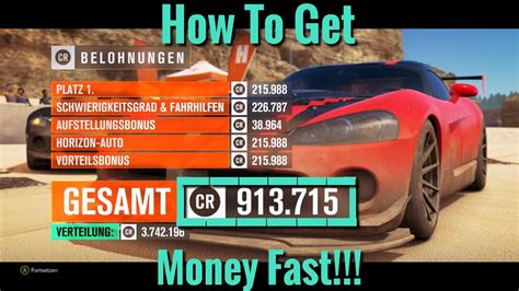 Forza Horizon How To Get Money Fast Cr In Minutes