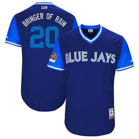 Men's Toronto Blue Jays Josh Donaldson "Bringer of Rain" Majestic Light ...