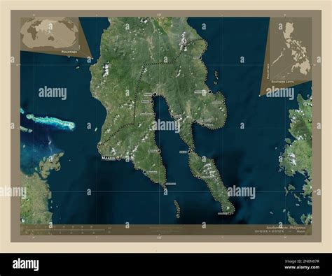 Southern Leyte Province Of Philippines High Resolution Satellite Map