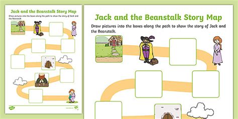 Jack And The Beanstalk Story Map Activity Twinkl