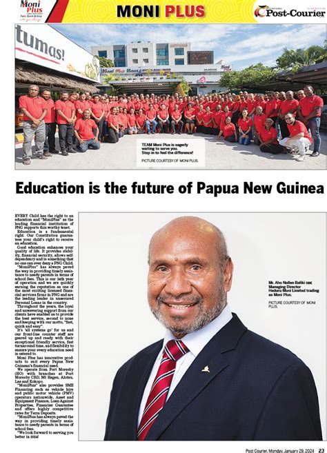 Education is the future of Papua New Guinea - Post Courier