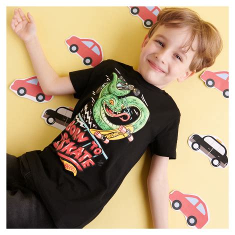 Sinsay Tričko Hot Wheels Čierna Modio sk
