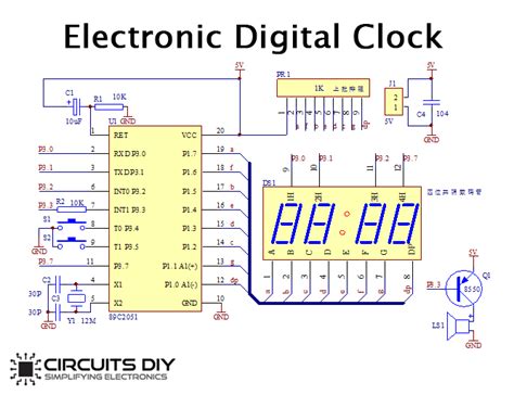 How To Make Digital Clock Circuit Diagram Wiring Diagram