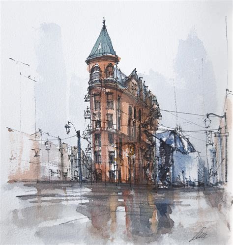 Watercolor Sketchgooderham Building Toronto By Windihedi On Deviantart