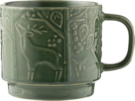 Amazon Mason Cash In The Forest Green Stoneware Mug 300 ML