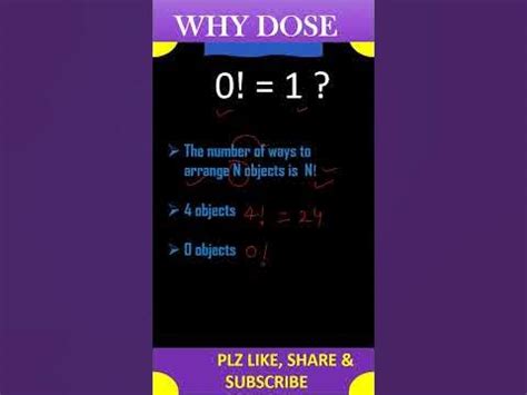 #shorts |Factorial |WHY FACTORIAL 0 (ZERO) IS 1| FIRST METHOD - YouTube