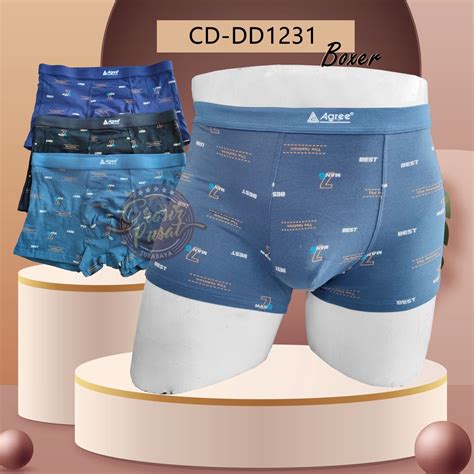 Jual Celana Dalam Pria Boxer Agree Premium Original CD DD1231 Shopee