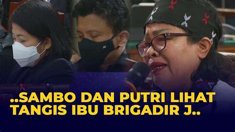 Ekspresi Ferdy Sambo Dan Putri Candrawathi Saat Tangis Ibu Brigadir J