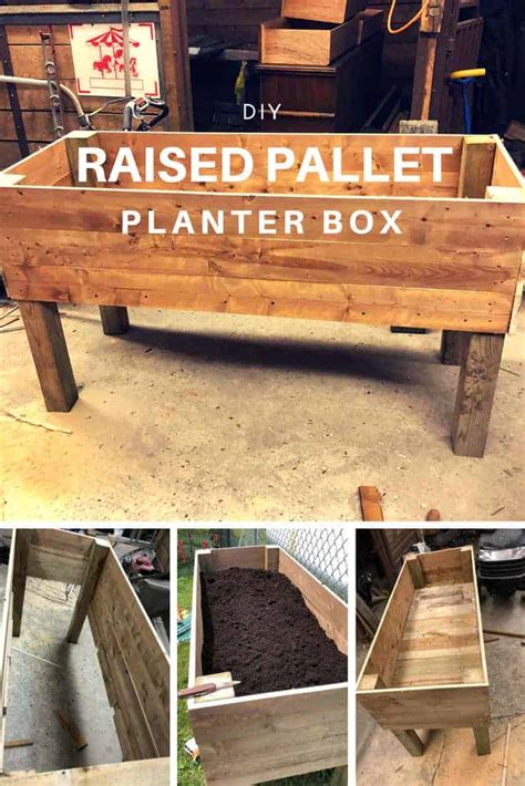 Raised Pallet Planter Box Pallets