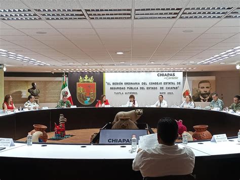 XL Sesión Ordinaria del Consejo Estatal de Seguridad Pública de Chiapas