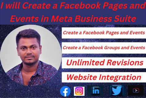 Create a facebook pages and event in meta business suite by ...