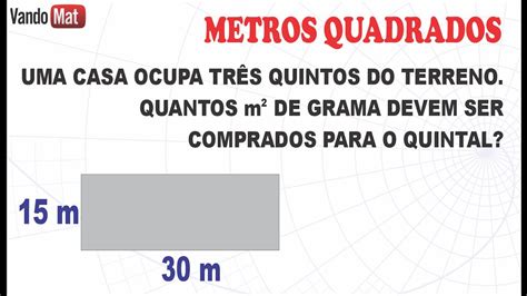 Quantos Metros Quadrados De Grama Comprar Encceja Enem Matem Tica