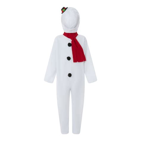 Kids Snowman Costume Toddler Boys Girls Christmas Festive Costume ...